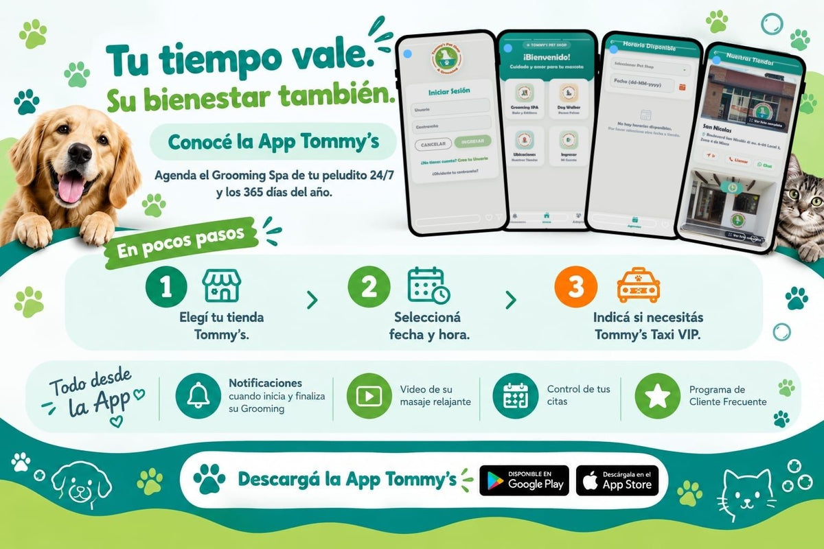 Tu tiempo vale. Su bienestar también. Conocé la App Tommy's