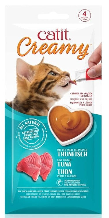 Catit Creamy Sabor Atún para Gato - 4 unidades