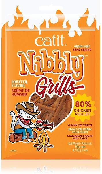 Catit Tiras de Pollo y Langosta para Gato - 30 g