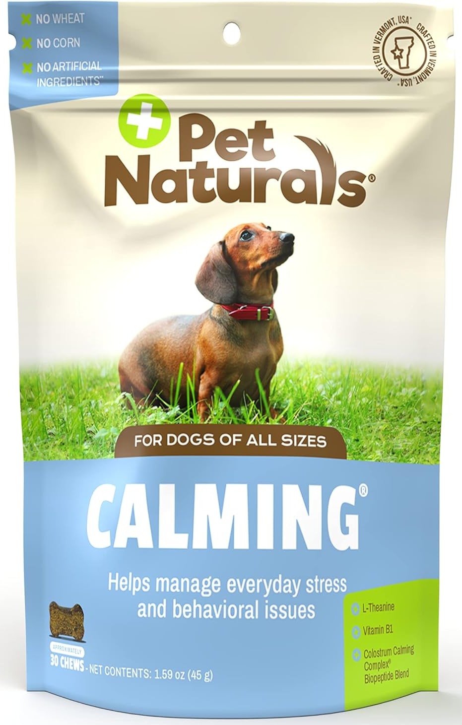 Pet Naturals Tabletas Masticables Calmantes para Perro - 45 g