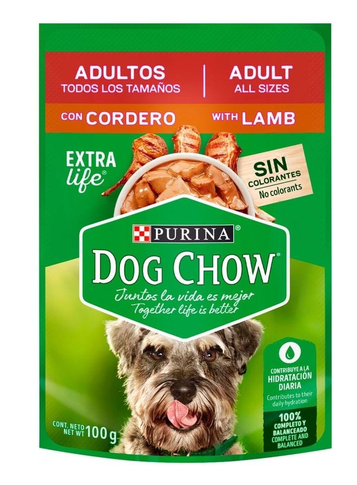 Dog Chow Alimento Húmedo de Cordero para Perro Adulto