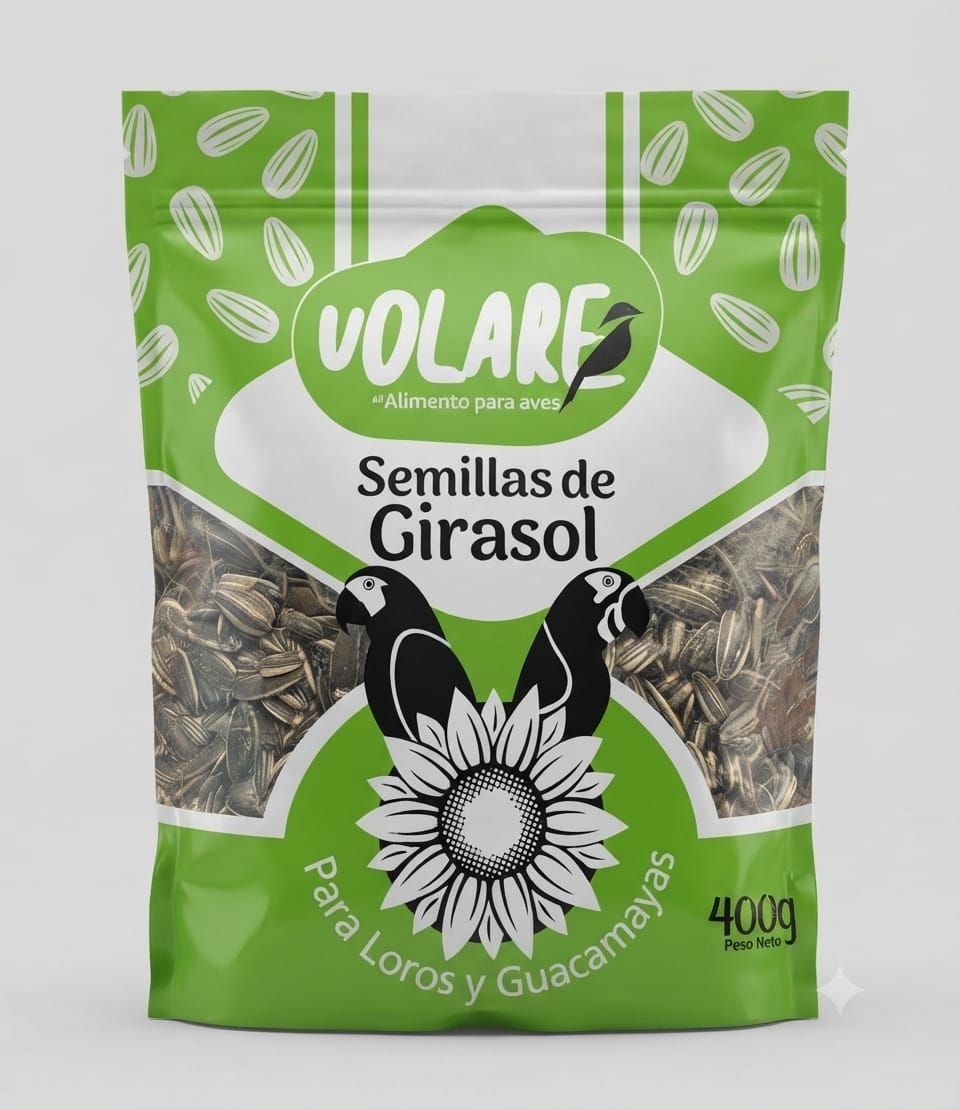 Volare Semillas de girasol para Ave - 400 g