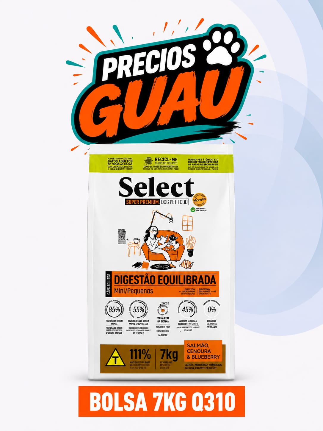 Precios GUAU Select para Mascota - 7 kg