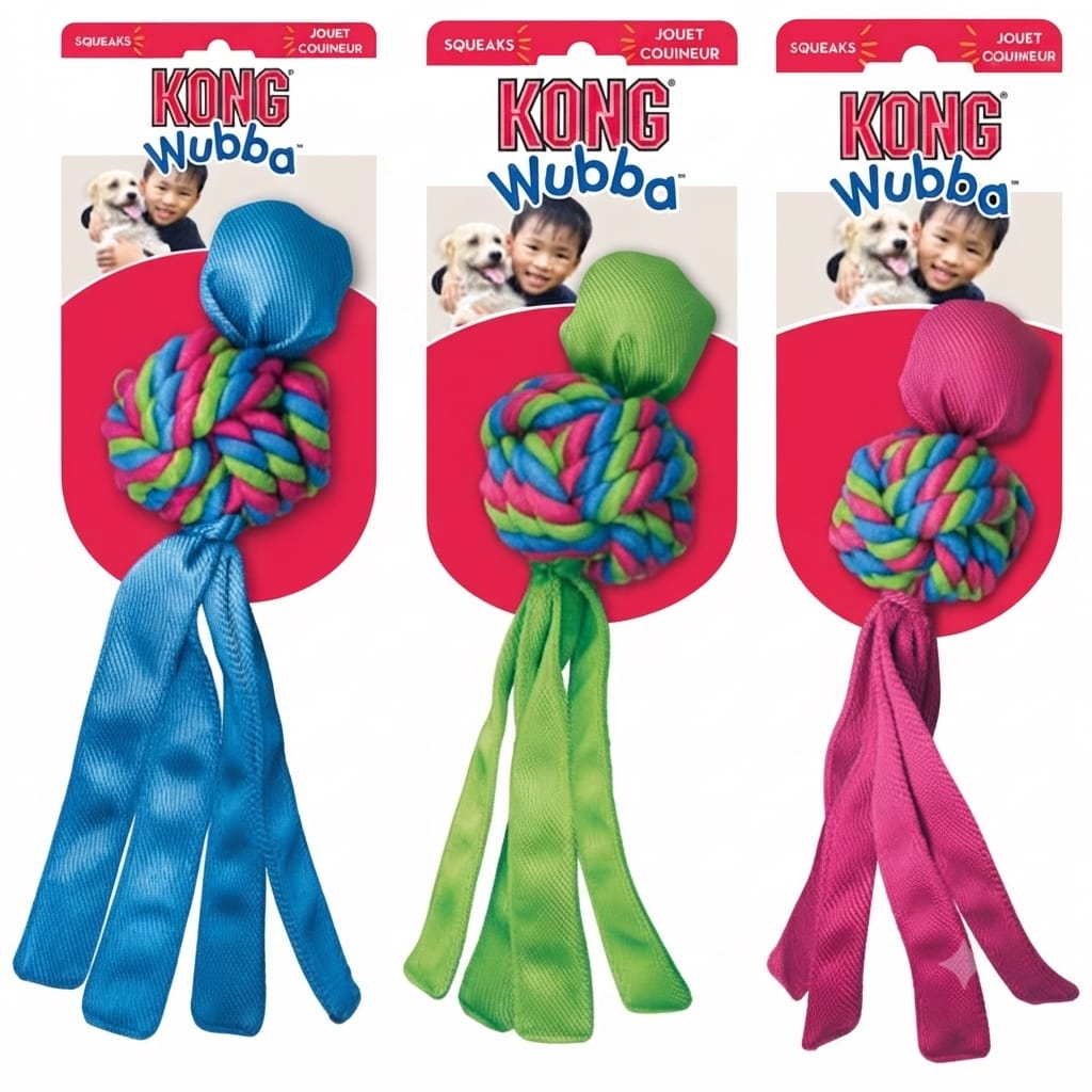 KONG Wubba Weaves para Perro Talla L