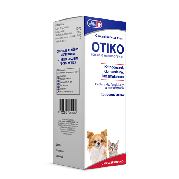 Otiko Gotas para Oídos para Mascotas - 18 ml