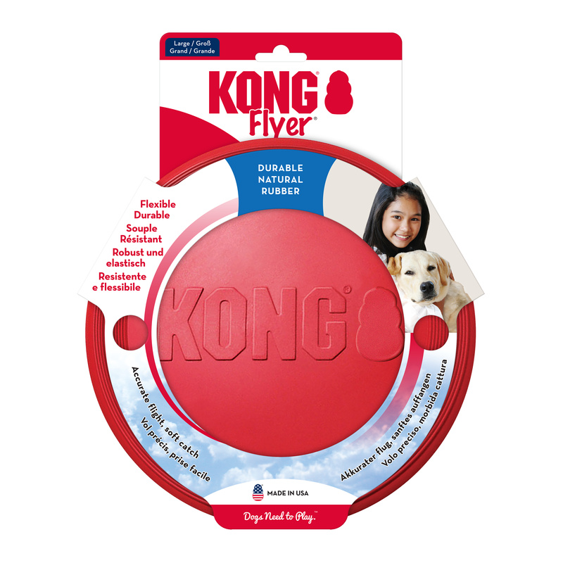 KONG Disco Volador Rojo para Perro Talla L