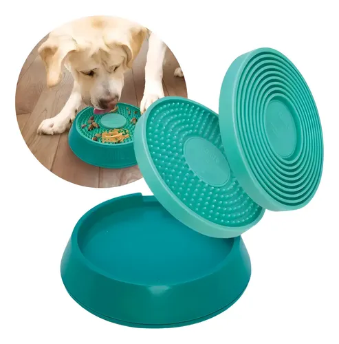 KONG Bandeja para Lamer para Perro Talla L Color Celeste