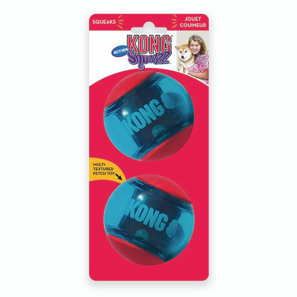 KONG Pelota Multitextura para Perro - 2 unidades