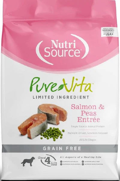 Nutri Source Pure Vita Salmón y Guisantes Sin Granos para Perro