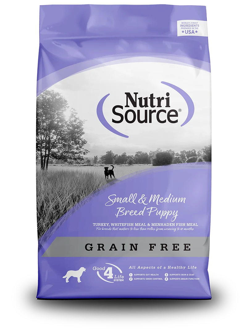 Nutri Source Cachorro de Pavo para Perro Raza Pequeña/Mediana Sin Granos - 4 lb