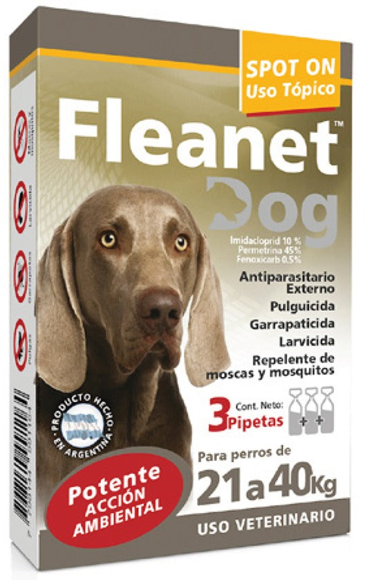 Fleanet Pipeta Antipulgas para Perro - 21-40 kg