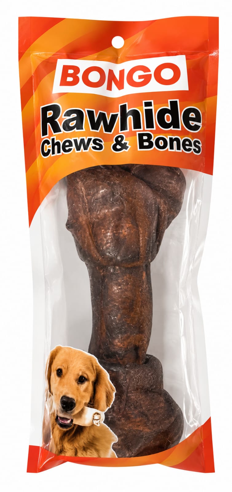 Bongo Hueso de Carnaza Sabor Carne - 4 x 5" - 1 unidad