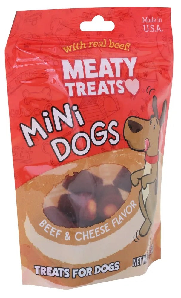 Meaty Golosinas de Queso y Carne para Perro - 3 oz