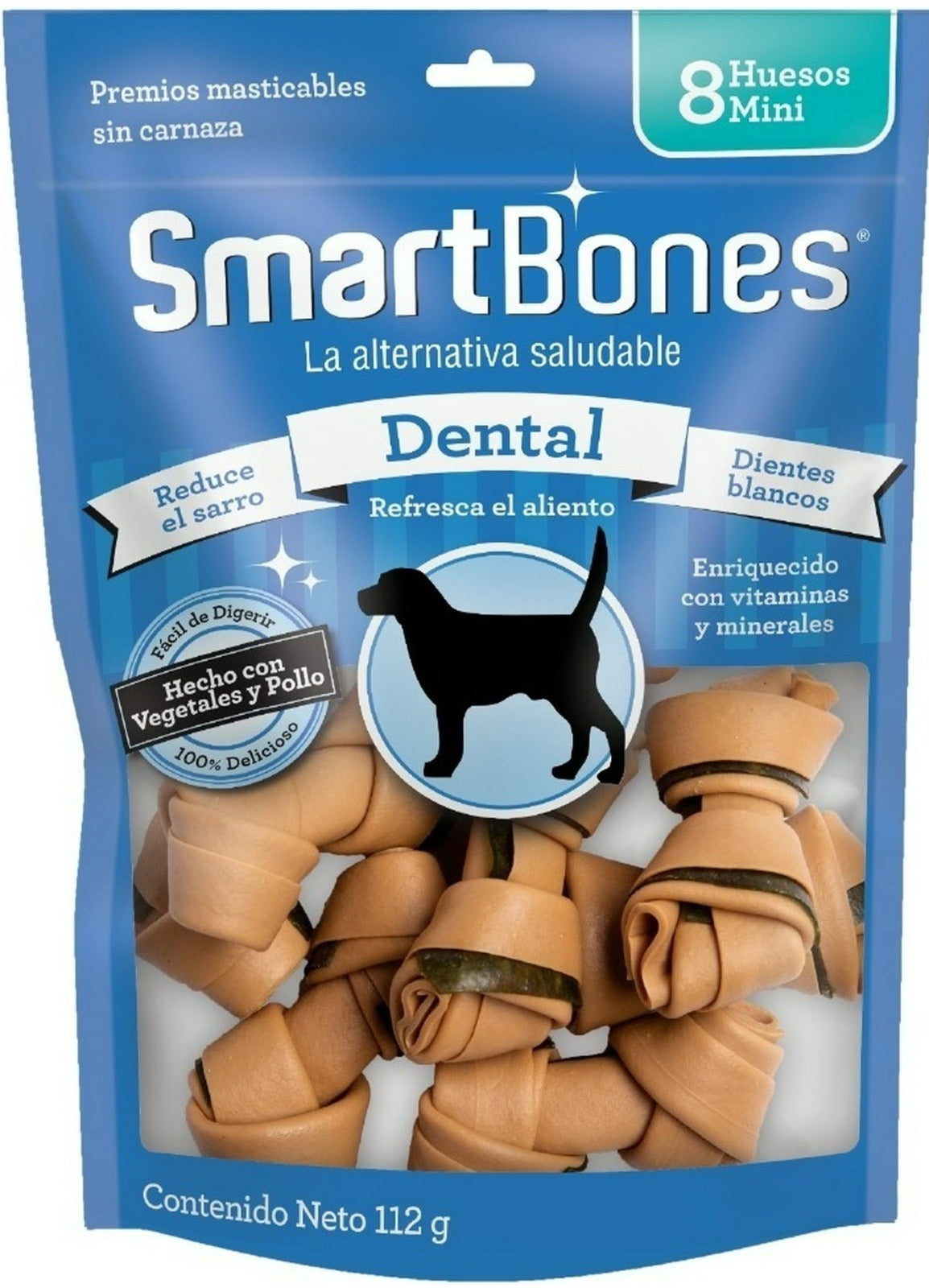SmartBones Hueso Mini Dental para Perro - 8 unidades