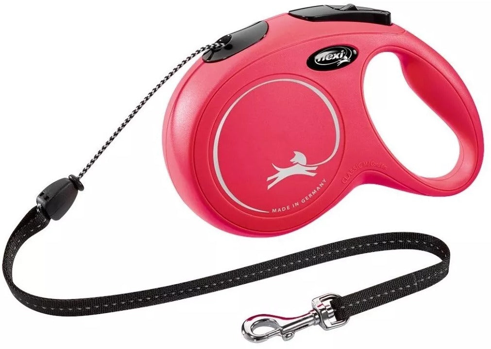 Flexi Correa Retráctil para Perro Color Rosa - Talla M
