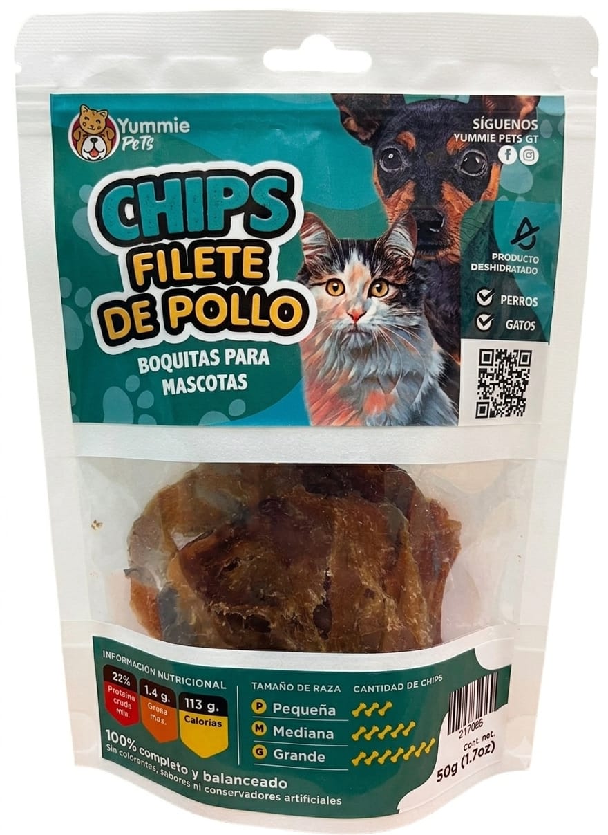 Yummie Pets Filete de pollo para Perro - 50 g