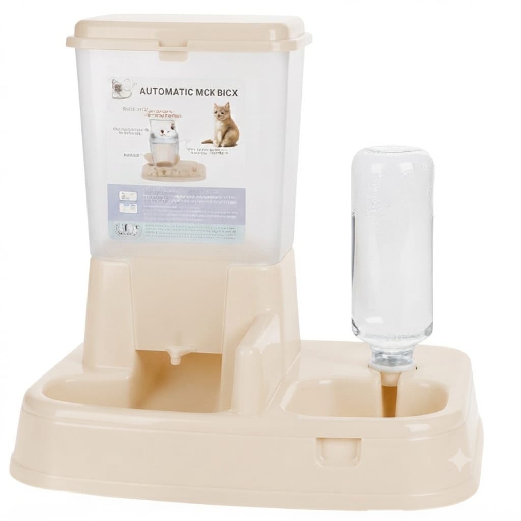 Dispensador Automático de Agua y Comida para Mascotas