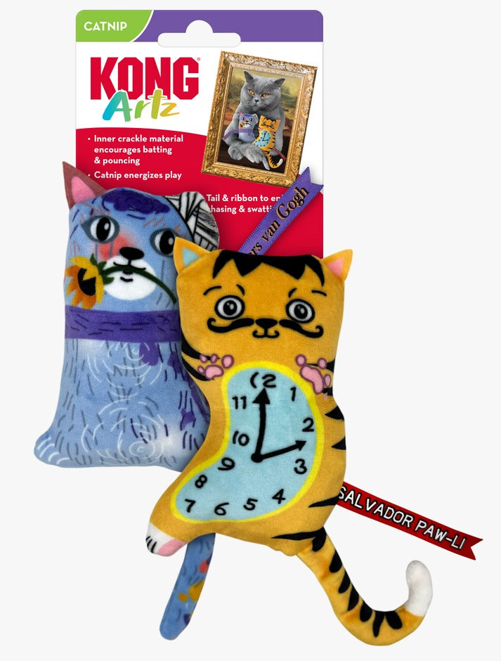 KONG Peluches para Gato Inspiración Dalí/Vangogh