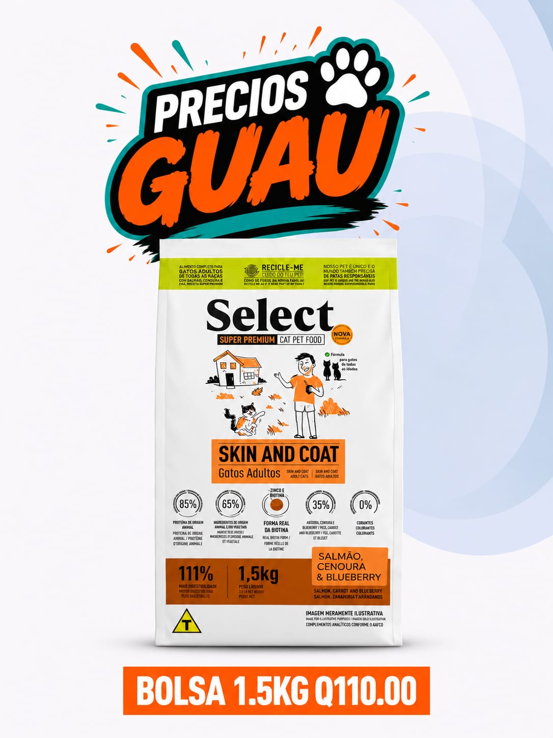 Precios GUAU Select para Mascota - 1.5 kg