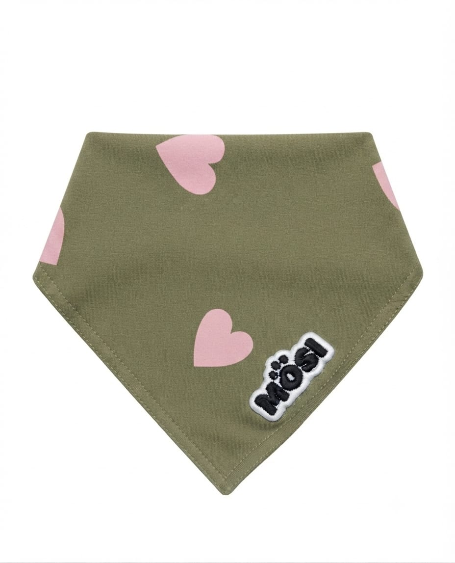 Mosi Bandana para Perro Corazones