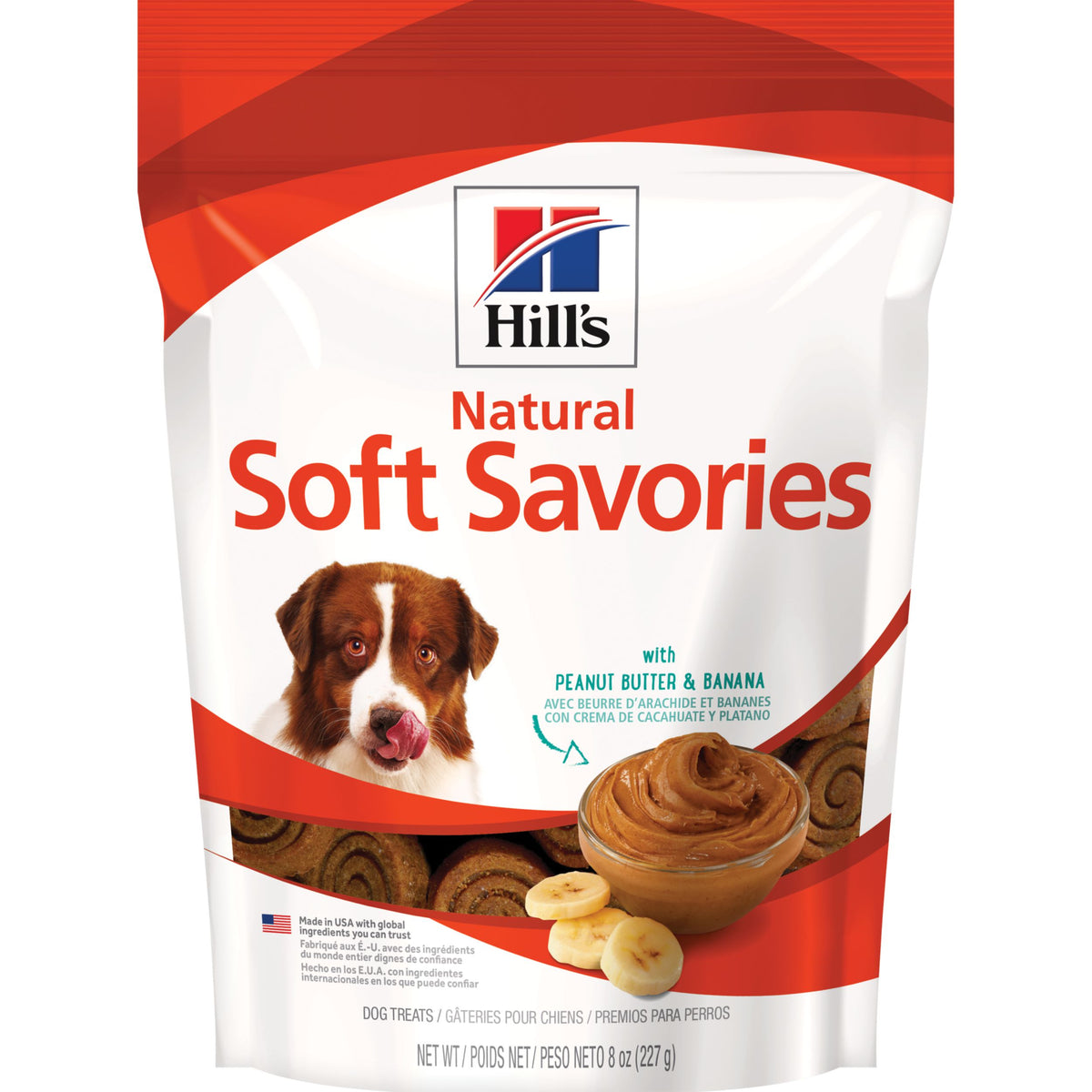 Hill's Galletas de Mantequilla de Maní y Banano para Perro - 227 g