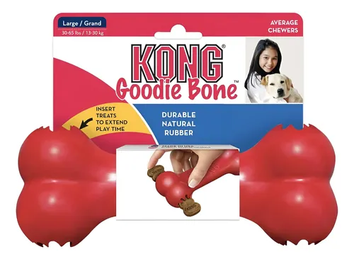 KONG Hueso para Treats Color Rojo para Perro Talla L
