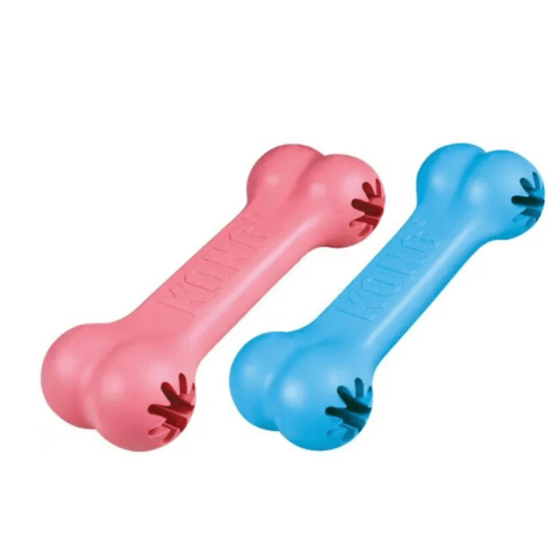 KONG hueso rosado/celeste Puppy