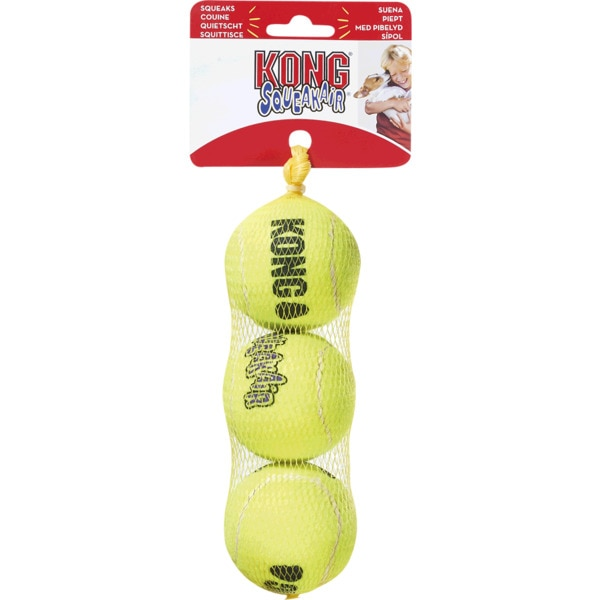 KONG Pelota Tipo Tenis Mediana para Perro Talla M - 3 unidades